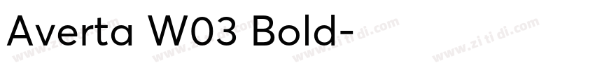 Averta W03 Bold字体转换